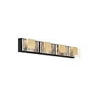 Eurofase Lighting 45347-016 Kasha 67.2W Black and Brass LED Wall Mount