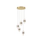 Eurofase Lighting 45594-014 Rola 10-Lights 400W Brushed Gold Chandelier