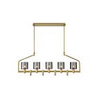 Eurofase Lighting 45652-011 Decato 7-Lights 200W Brushed Gold Chandelier