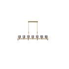 Eurofase Lighting 45653-018 Decato 12-Lights 280W Brushed Gold Chandelier
