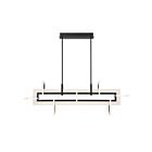 Eurofase Lighting 45719-023 Inizio 1-Light 86W Black Chandelier