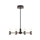 Eurofase Lighting 46352-019 Albany 12-Lights 304W Black and Brass Chandelier