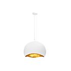 Eurofase Lighting 46439-024 Baleia 180W White and Gold Foil Incandescent Pendant