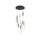 Eurofase Lighting 46477-033 11-Lights 27W Gold Black Chandelier
