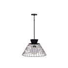 Eurofase Lighting 46633-019 Jelice 1-Light 60W Matte Black Pendant