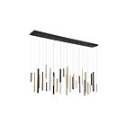 Eurofase Lighting 46814-012 30-Lights 35W Black Chandelier