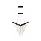 Eurofase Lighting 47187-023 1-Light 48W Matte Black LED Chandelier