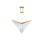Eurofase Lighting 47188-013 1-Light 75W Matte Gold LED Chandelier