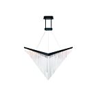 Eurofase Lighting 47188-020 1-Light 75W Matte Black LED Chandelier