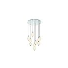 Eurofase Lighting 47191-020 7-Lights 90W Polished Nickel LED Chandelier