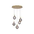 Eurofase 47208-025 5-Lights 54.6W Polished Nickel LED Chandelier
