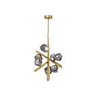 Eurofase Lighting 47234-017 7-Lights 17W Matte Gold LED Chandelier