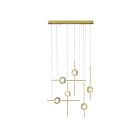 Eurofase Lighting 47255-012 6-Lights 36W Anodized Gold LED Chandelier