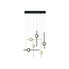 Eurofase Lighting 47255-036 6-Lights 36W Gold and Black LED Chandelier