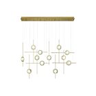 Eurofase Lighting 47256-019 12-Lights 72W Anodized Gold LED Chandelier