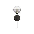 Eurofase Lighting 48912-037 Lissa 1-Light 4.5W Matte Black LED Indoor Wall Light
