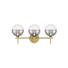 Eurofase Lighting 48913-027 Lissa 3-Lights 12W Gold LED Indoor Wall Light