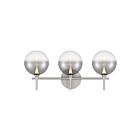 Eurofase Lighting 48914-024 Lissa 3-Lights 12W Satin Nickel LED Indoor Wall Light