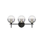 Eurofase Lighting 48915-021 Lissa 3-Lights 12W Matte Black LED Indoor Wall Light