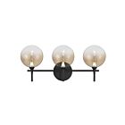 Eurofase Lighting 48915-038 Lissa 3-Lights 12W Matte Black LED Indoor Wall Light