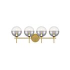 Eurofase Lighting 48916-028 Lissa 4-Lights 16W Gold LED Indoor Wall Light