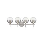 Eurofase Lighting 48917-025 Lissa 4-Lights 16W Satin Nickel LED Indoor Wall Light