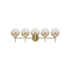 Eurofase Lighting 48919-036 Lissa 5-Lights 20W Gold LED Indoor Wall Light