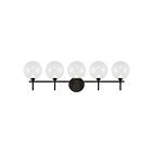 Eurofase Lighting 48921-039 Lissa 5-Lights 20W Matte Black LED Indoor Wall Light