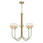 Eurofase Lighting 48922-039 Iissa 5-Lights 20W Gold LED Chandelier