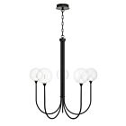 Eurofase Lighting 48923-026 Iissa 5-Lights 20W Matte Black LED Chandelier