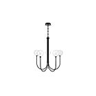 Eurofase Lighting 48923-026 Iissa 5-Lights 20W Matte Black LED Chandelier