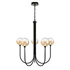 Eurofase Lighting 48923-039 Iissa 5-Lights 20W Matte Black LED Chandelier