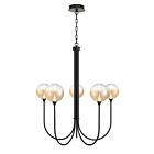 Eurofase Lighting 48923-039 Iissa 5-Lights 20W Matte Black LED Chandelier