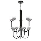 Eurofase Lighting 48926-027 Iissa 10-Lights 45W Matte Black LED Chandelier