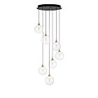 Eurofase Lighting 48928-038 Iissa 7-Lights 31.5W Gold LED Chandelier