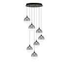 Eurofase Lighting 48929-028 Iissa 7-Lights 31.5W Matte Black LED Chandelier