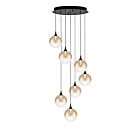 Eurofase Lighting 48929-035 Iissa 7-Lights 31.5W Matte Black LED Chandelier