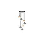 Eurofase Lighting 48929-044 Iissa 7-Lights 31.5W Matte Black LED Chandelier