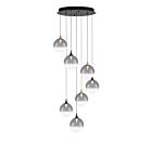 Eurofase Lighting 48930-024 Iissa 7-Lights 31.5W Gold and Black Mix LED Chandelier