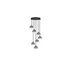 Eurofase Lighting 48930-024 Iissa 7-Lights 31.5W Gold and Black Mix LED Chandelier