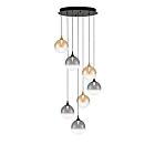 Eurofase Lighting 48930-042 Iissa 7-Lights 31.5W Gold and Black Mix LED Chandelier