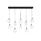 Eurofase Lighting 48933-018 Iissa 10-Lights 45W Matte Black LED Chandelier
