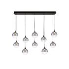 Eurofase Lighting 48933-025 Iissa 10-Lights 45W Matte Black LED Chandelier