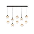 Eurofase Lighting 48933-032 Iissa 10-Lights 45W Matte Black LED Chandelier