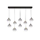 Eurofase Lighting 48934-022 Iissa 10-Lights 45W Gold and Black Mix LED Chandelier