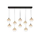 Eurofase Lighting 48934-039 Iissa 10-Lights 45W Gold and Black Mix LED Chandelier