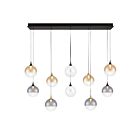 Eurofase Lighting 48934-046 Iissa 10-Lights 45W Gold and Black Mix LED Chandelier