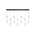 Eurofase Lighting 48939-010 Iissa 14-Lights 63W Matte Black LED Chandelier