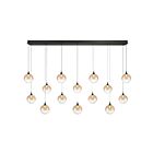 Eurofase Lighting 48939-034 Iissa 14-Lights 63W Matte Black LED Chandelier