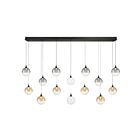 Eurofase Lighting 48939-045 Iissa 14-Lights 63W Matte Black LED Chandelier